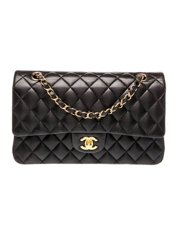 CC Quilted Medium Double Flap Bag