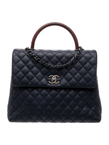 Large Coco Handle Flap Bag