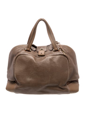Leather Top Handle Bag