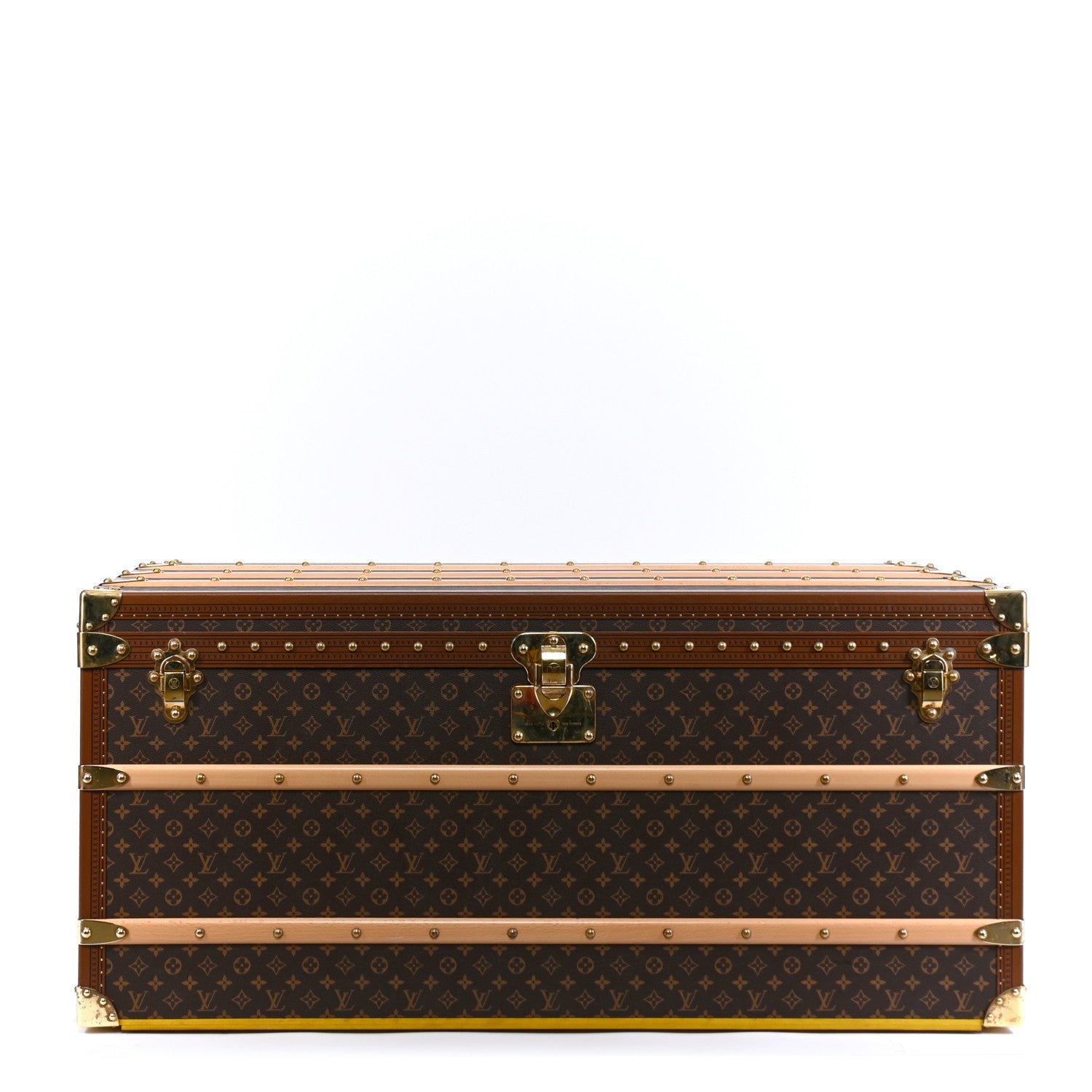 Louis Vuitton Monogram Malle Courrier Lozine Trunk 110