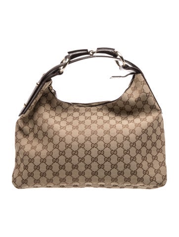 GG Canvas Horsebit Chain Medium