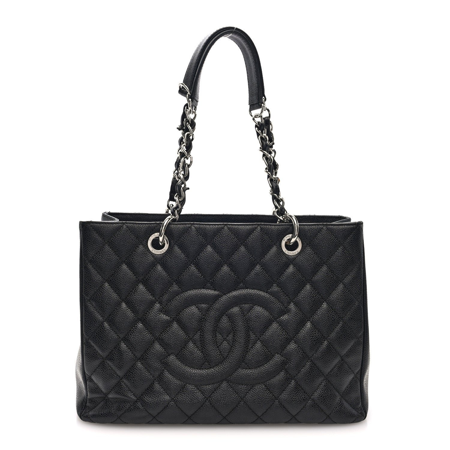 Chanel Caviar Quilted Grand Shopping Tote GST Black