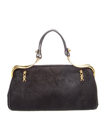 Roberta di Camerino Ponyhair Top Handle Bag