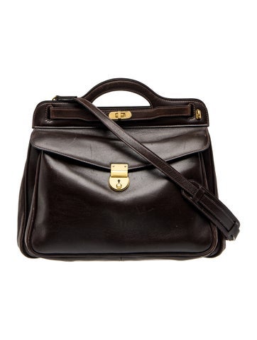 Leather Top Handle Bag