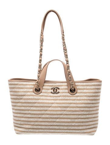 2026 Large Striped Shopping Tote