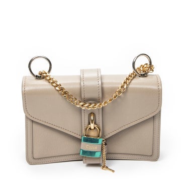 Leather Aby Lock Chain Crossbody