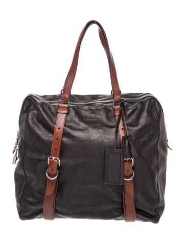 Vitello Daino Leather Weekender Bag