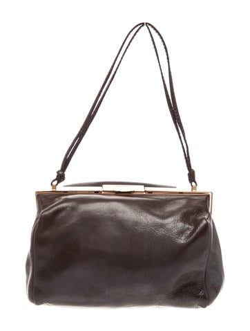 Leather Top Handle Bag