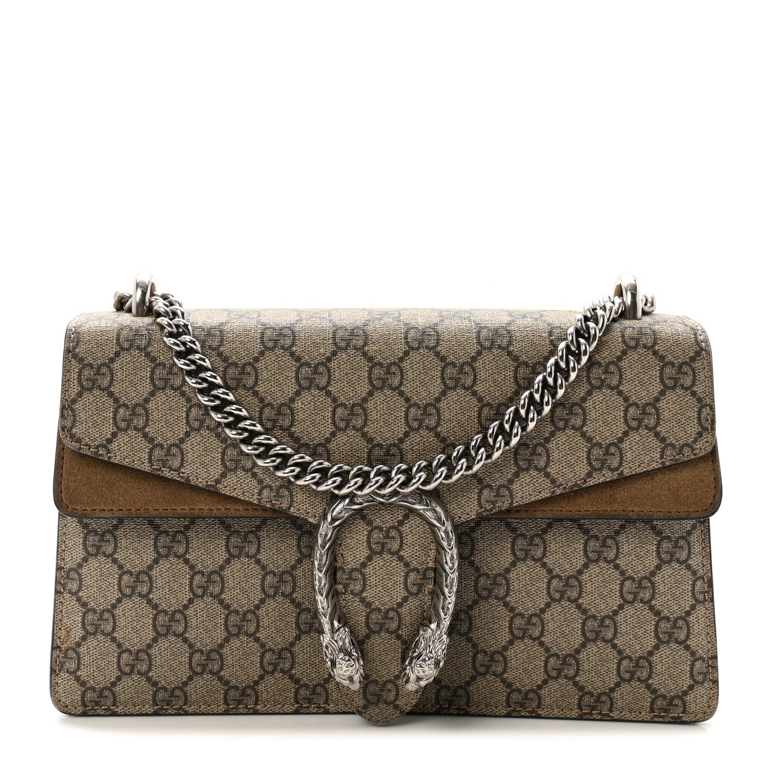 GG Supreme Monogram Small Dionysus Shoulder Bag Taupe