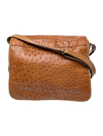 Jil Sander Ostrich Shoulder Bag