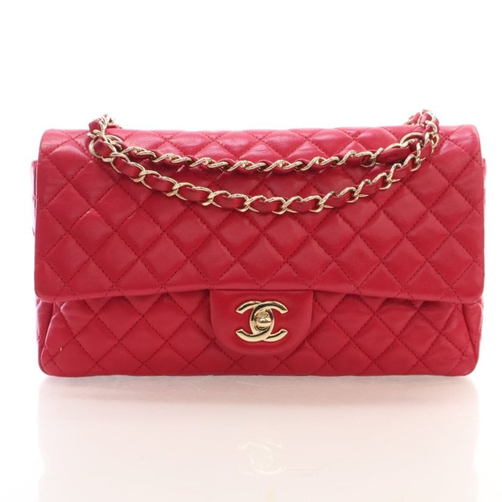 Chanel Medium Lambskin Classic Single Flap Bag
