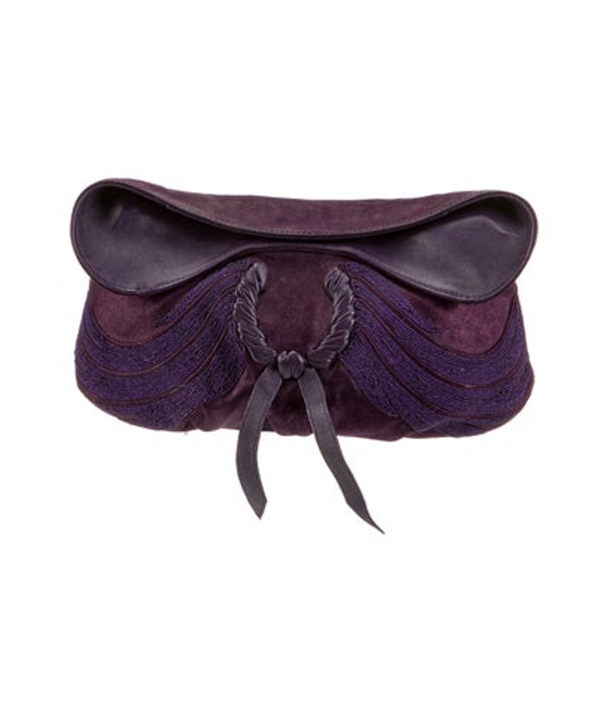 Nina Ricci Ricci Suede Evening Bag