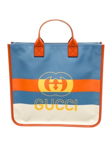 Interlocking G Web Stripe Tote Bag