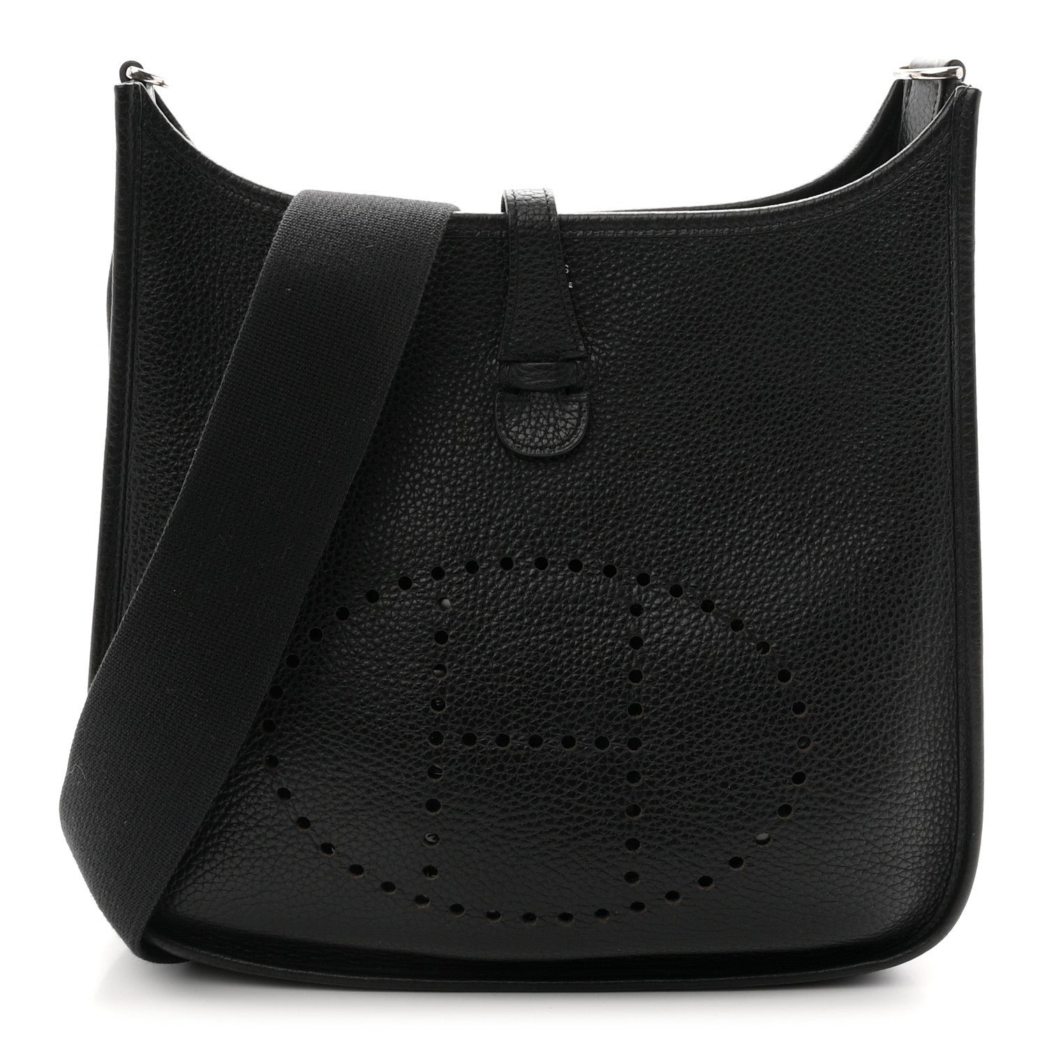 Hermes Taurillon Clemence Evelyne II PM Black