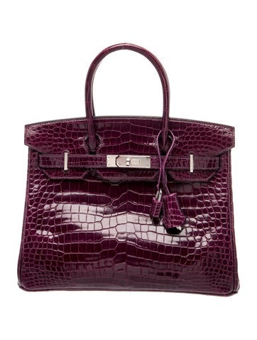 Shiny Porosus Crocodile Birkin 30