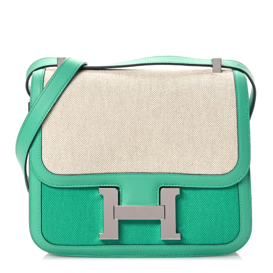 Hermes Swift Toile H Berline Constance 24 Menthe