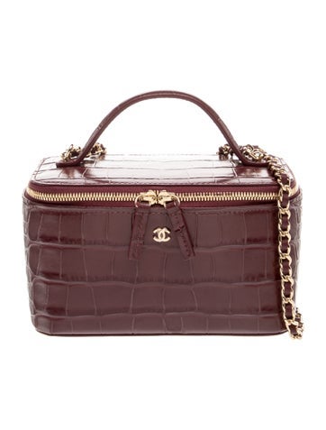 2026 Croc-Embossed Vanity Case w/ Chain