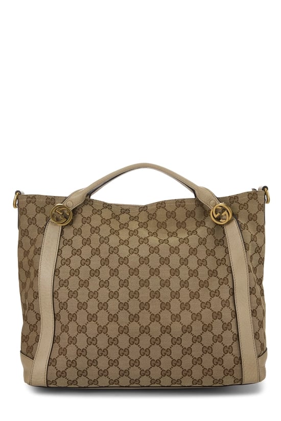 Cream Original GG Canvas Miss GG Handbag