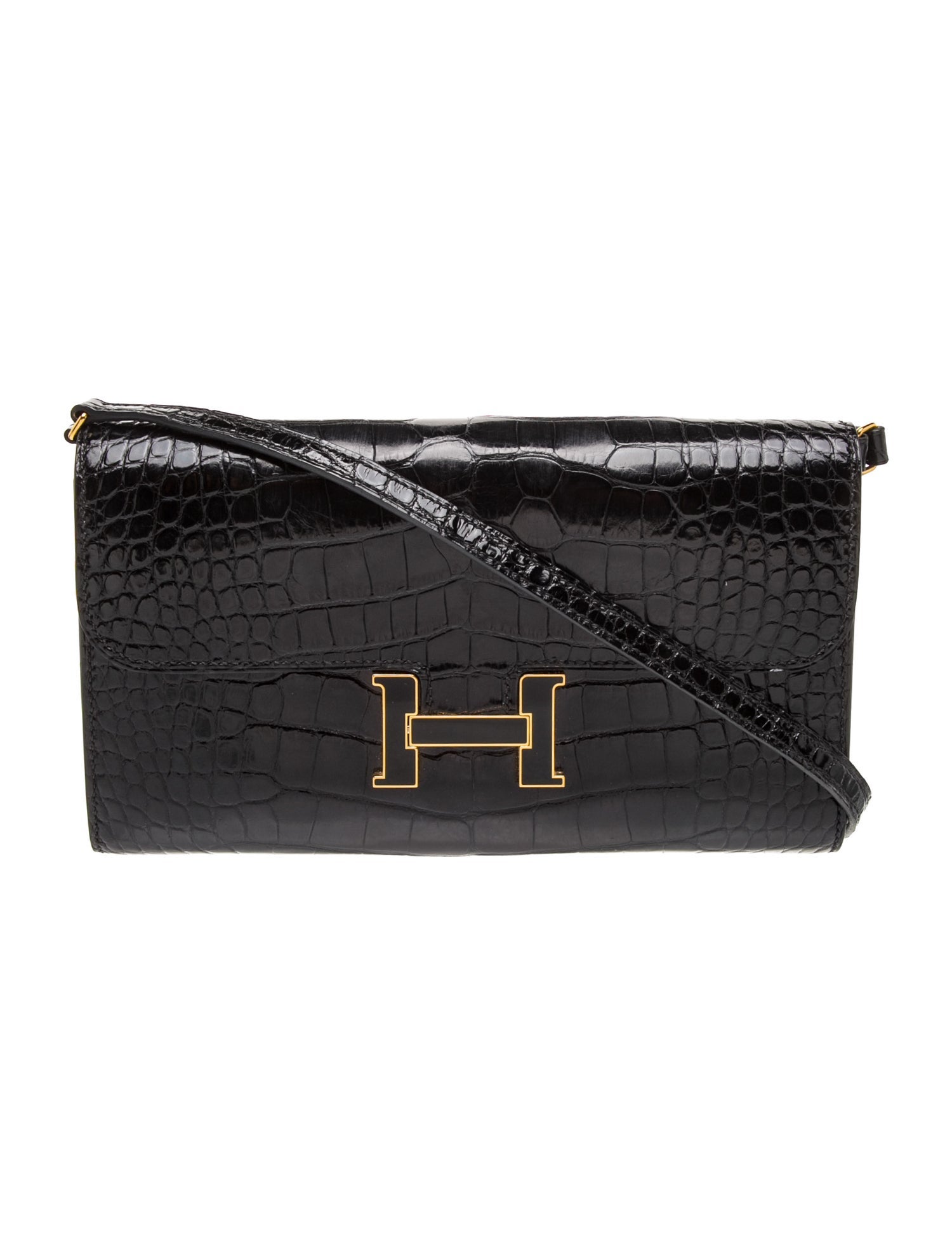 Shiny Alligator Enamel Constance To Go Wallet