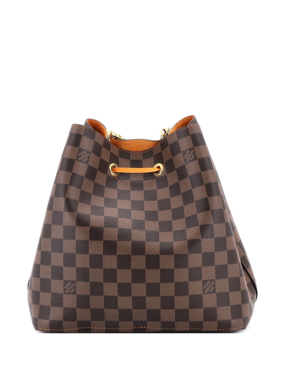 NeoNoe Handbag Damier with Leather MM bucket bag
