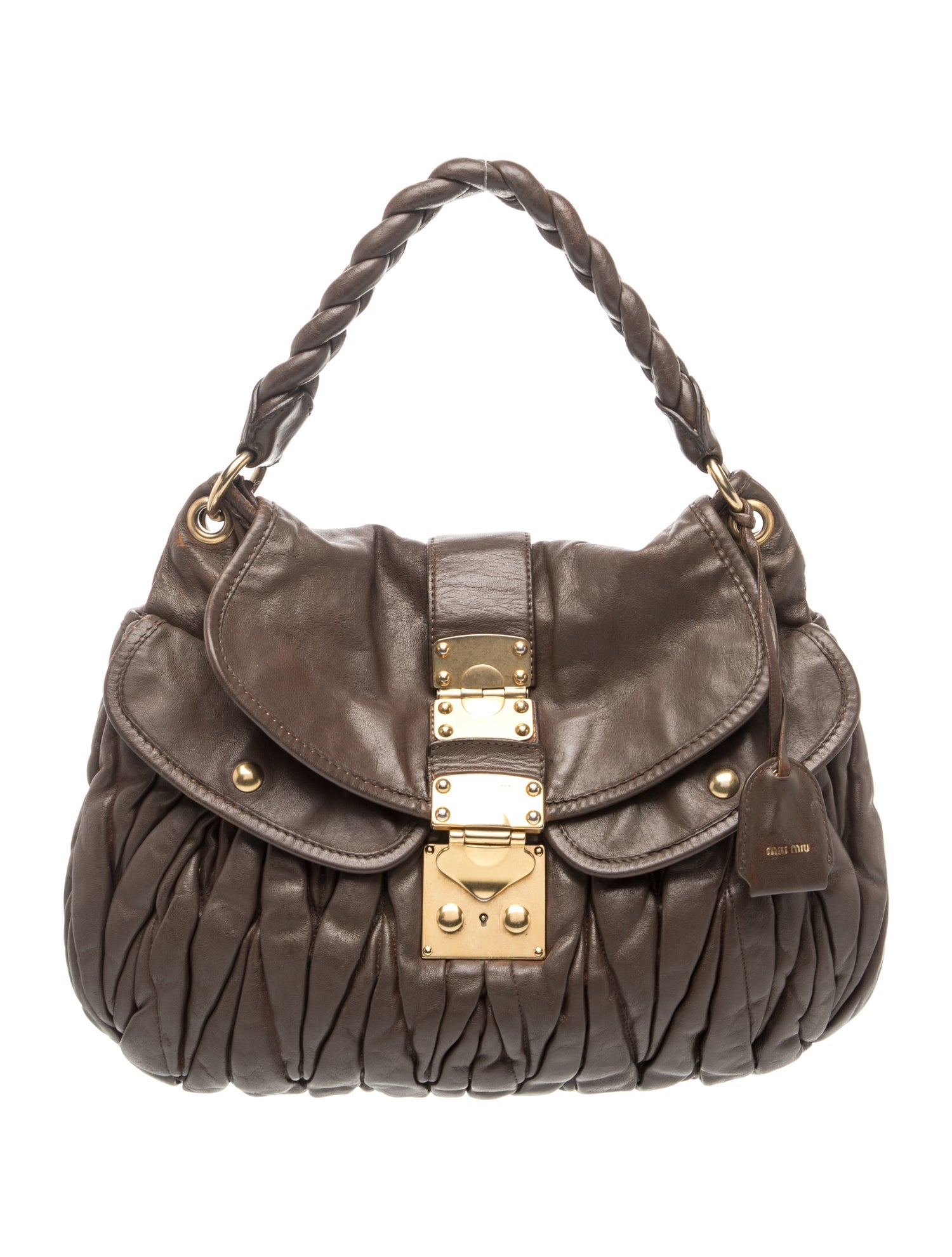 Leather Top Handle Bag