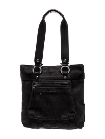 Salvatore Ferragamo Canvas Bucket Bag