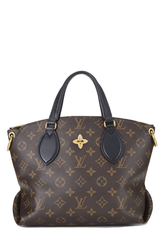 Louis Vuitton Black Monogram Flower Zip Tote PM
