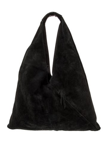 Suede Top Handle Bag