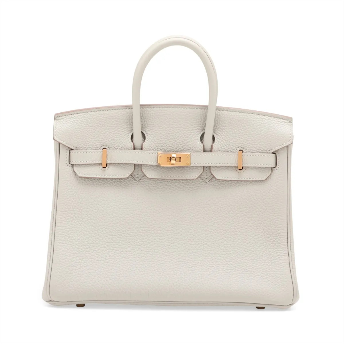 Hermès Birkin 25 Le Tournay Togo Pearl Gray Gold Metal Fittings