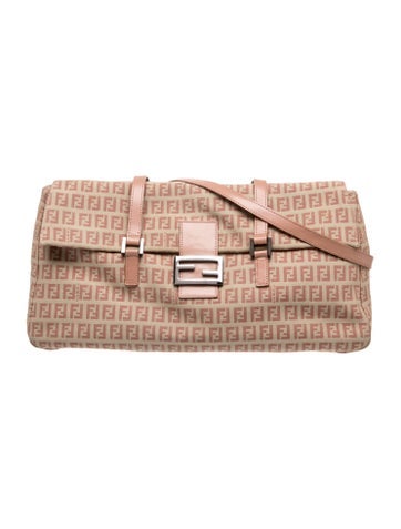 Canvas Zucchino FF Shoulder Bag Vintage