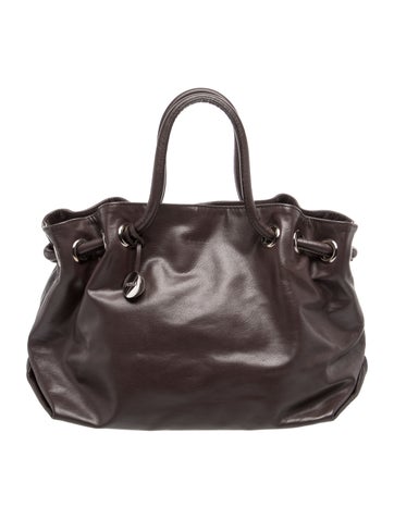 Leather Top Handle Bag