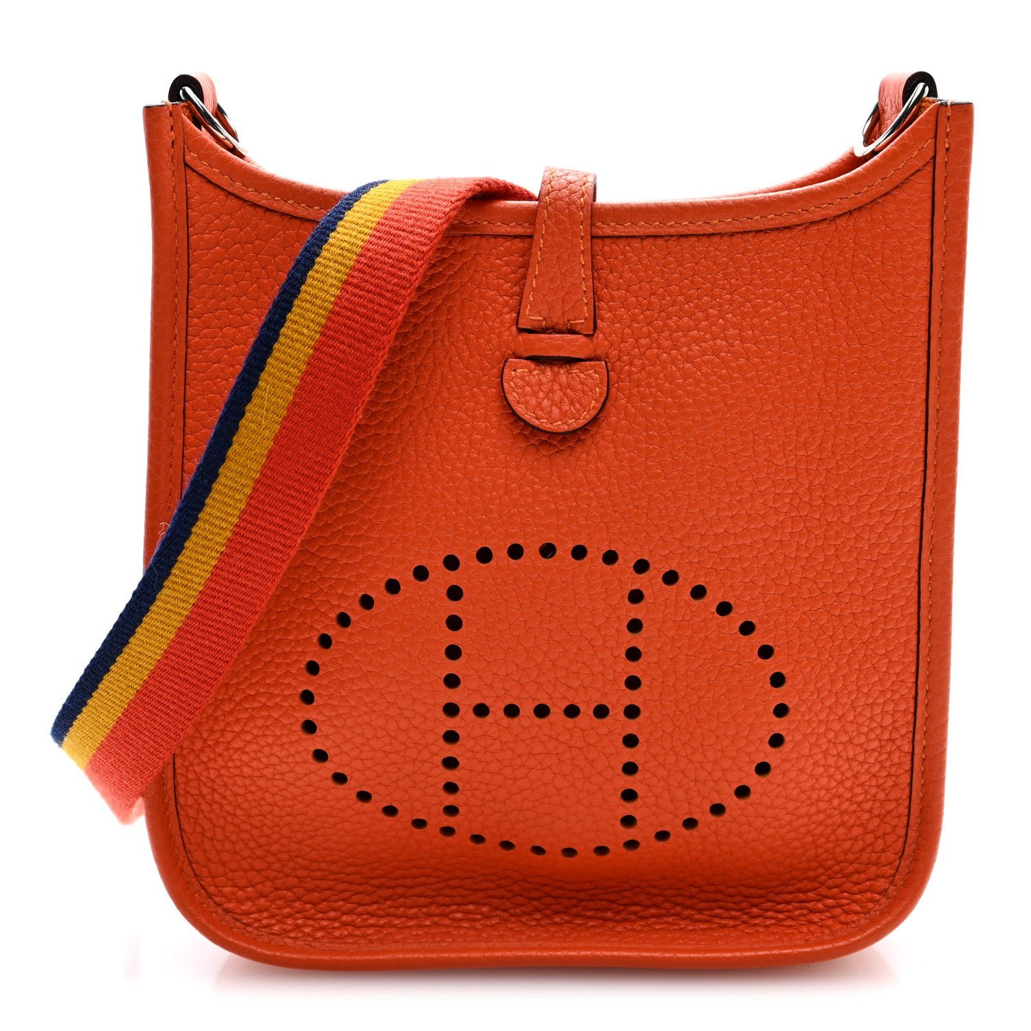 Hermes Taurillon Clemence Amazone Evelyne TPM Feu