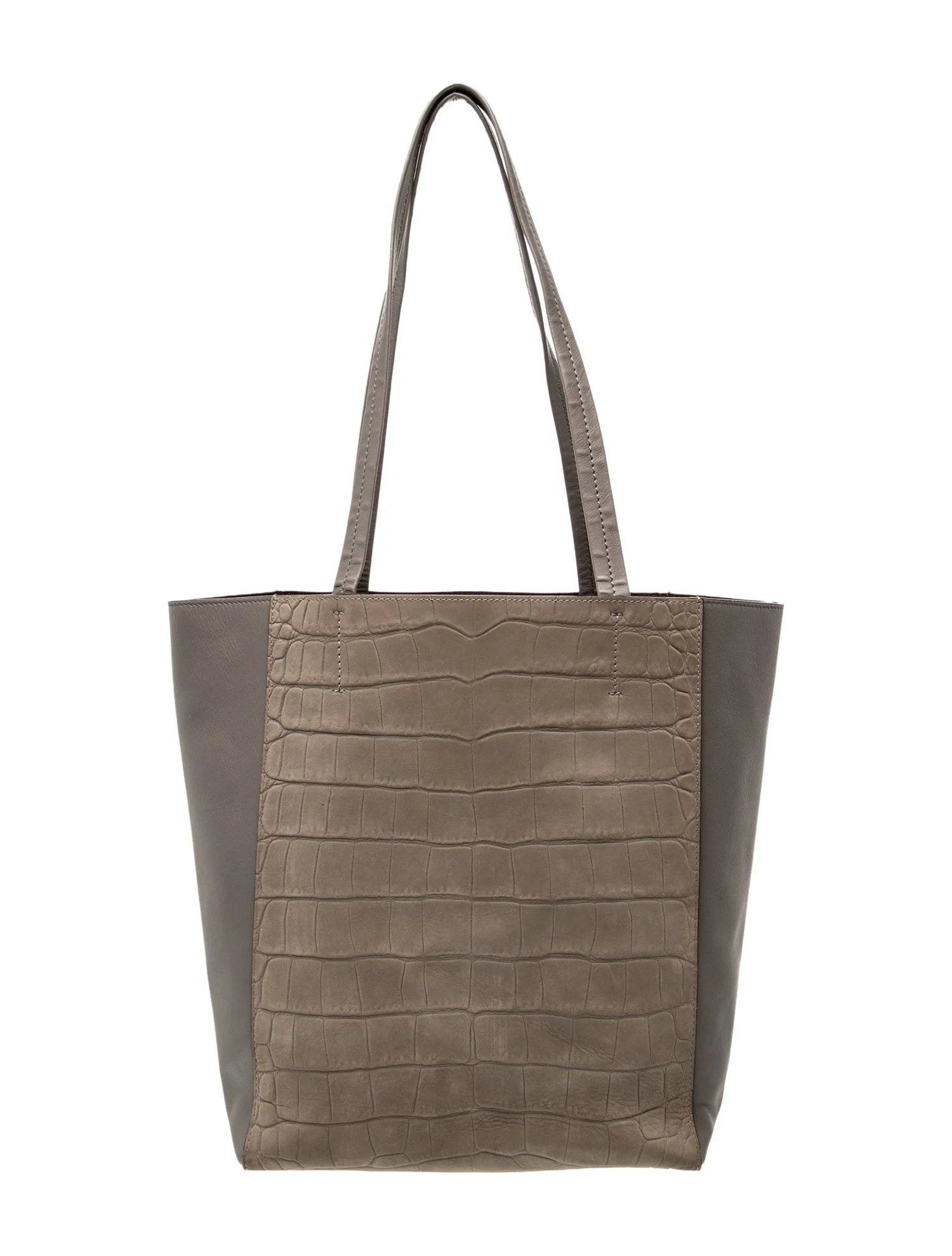Embossed Leather Cabas Phantom Small