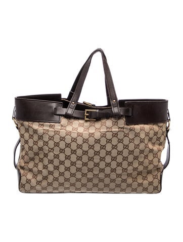 GG Canvas Weekender Bag Vintage