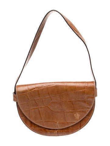 Embossed Leather Shoulder Bag