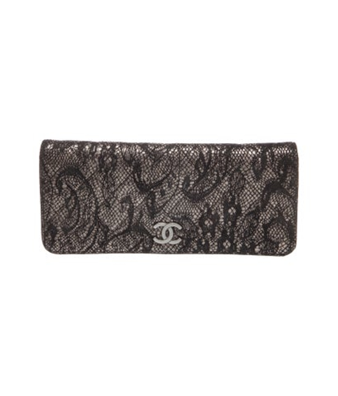 Chanel Metallic Lace Evening Clutch