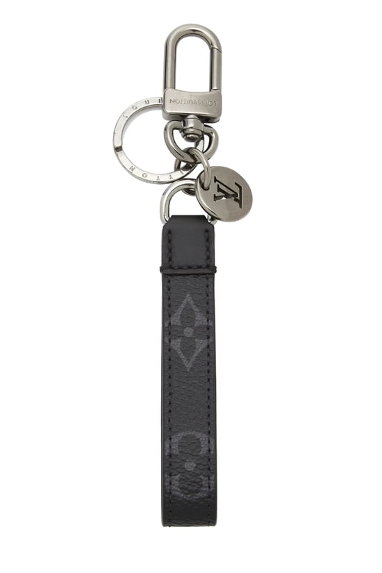 Black Monogram Porte Cles Dragonne