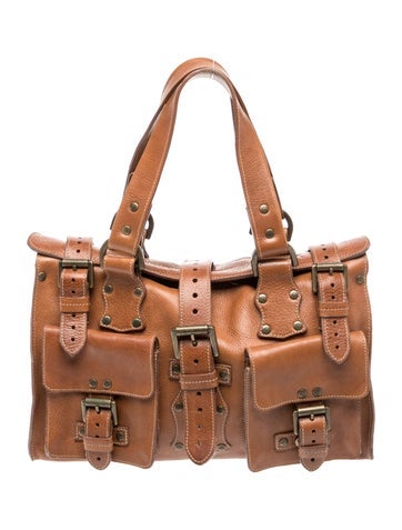Leather Top Handle Bag