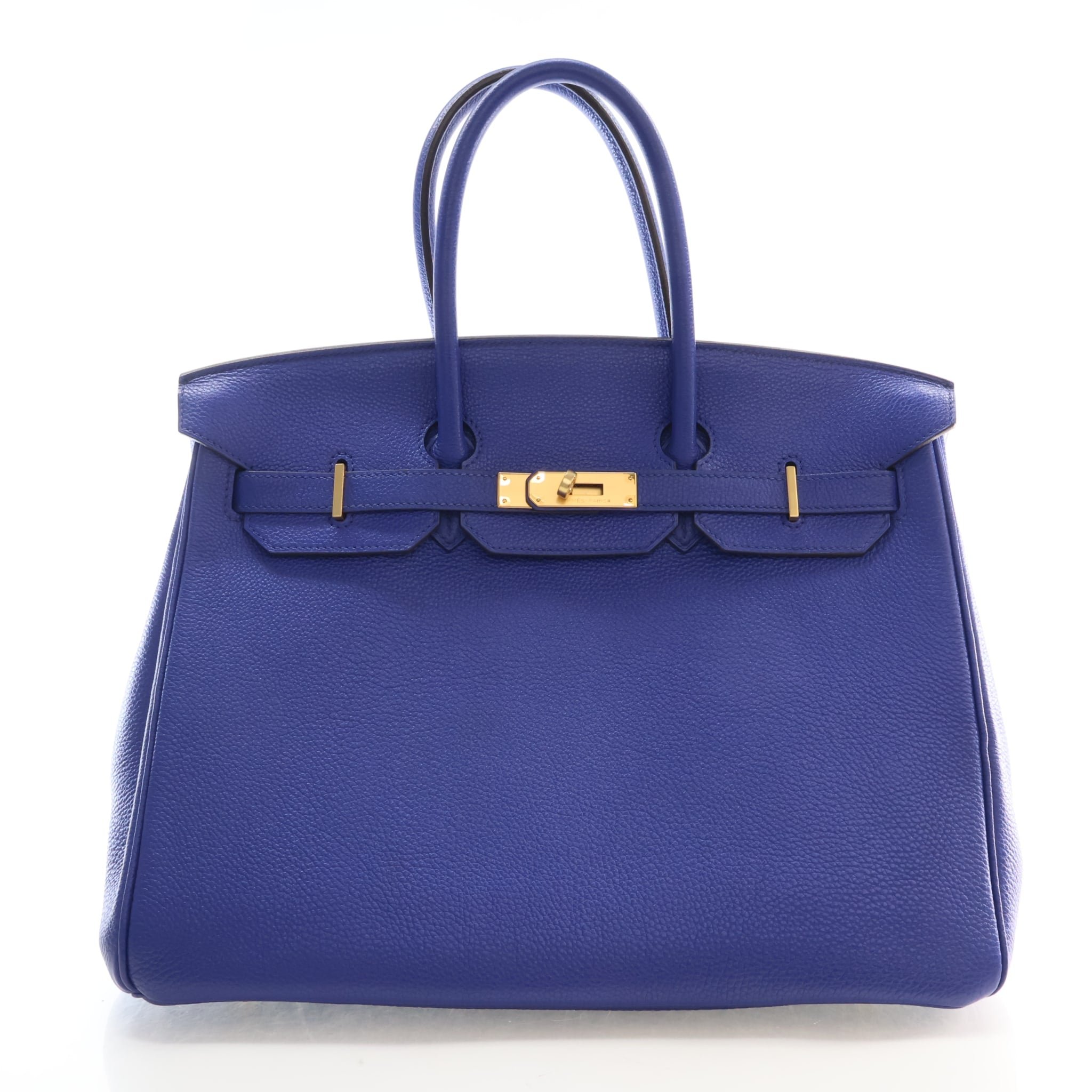 Hermes Hermes Blue Electrique Togo Birkin 35