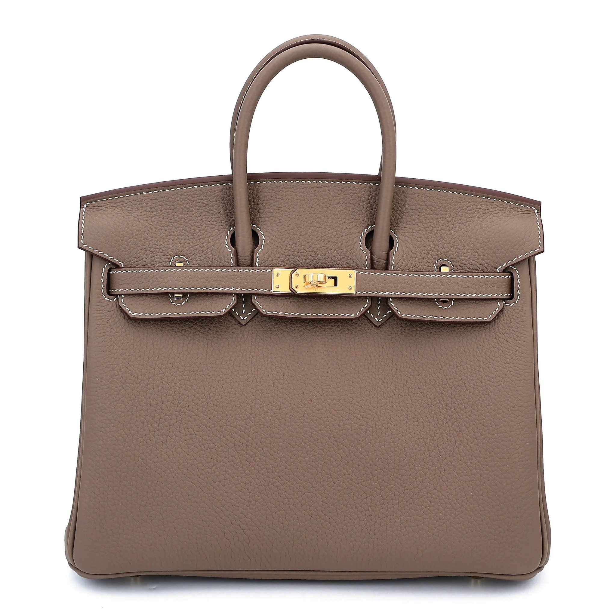 Brand New ( Rank N ) HERMÈS Birkin 25 Etoupe (18) Togo Gold hardware G (2026)