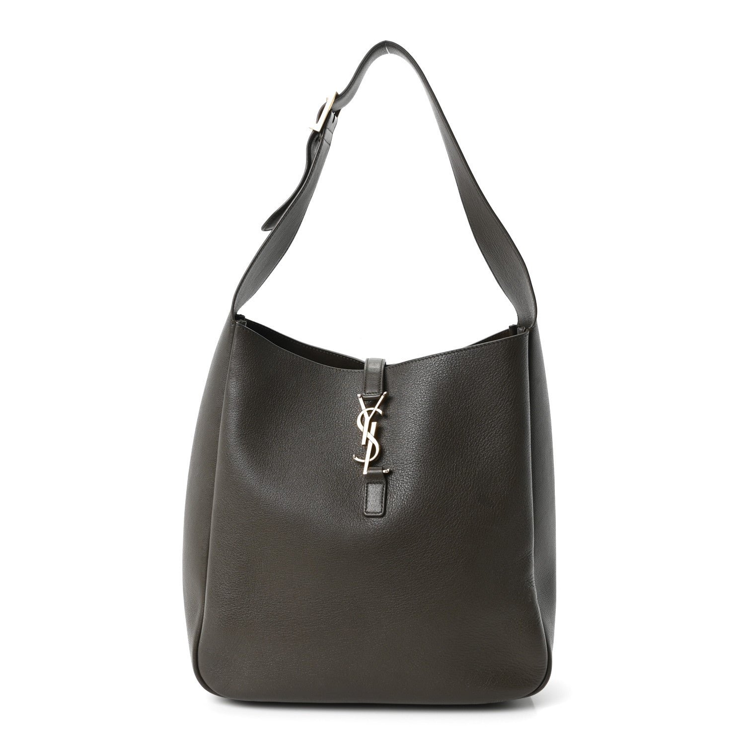 Saint Laurent Supple Calfskin Large Le 5 A 7 Soft Hobo Light Musk