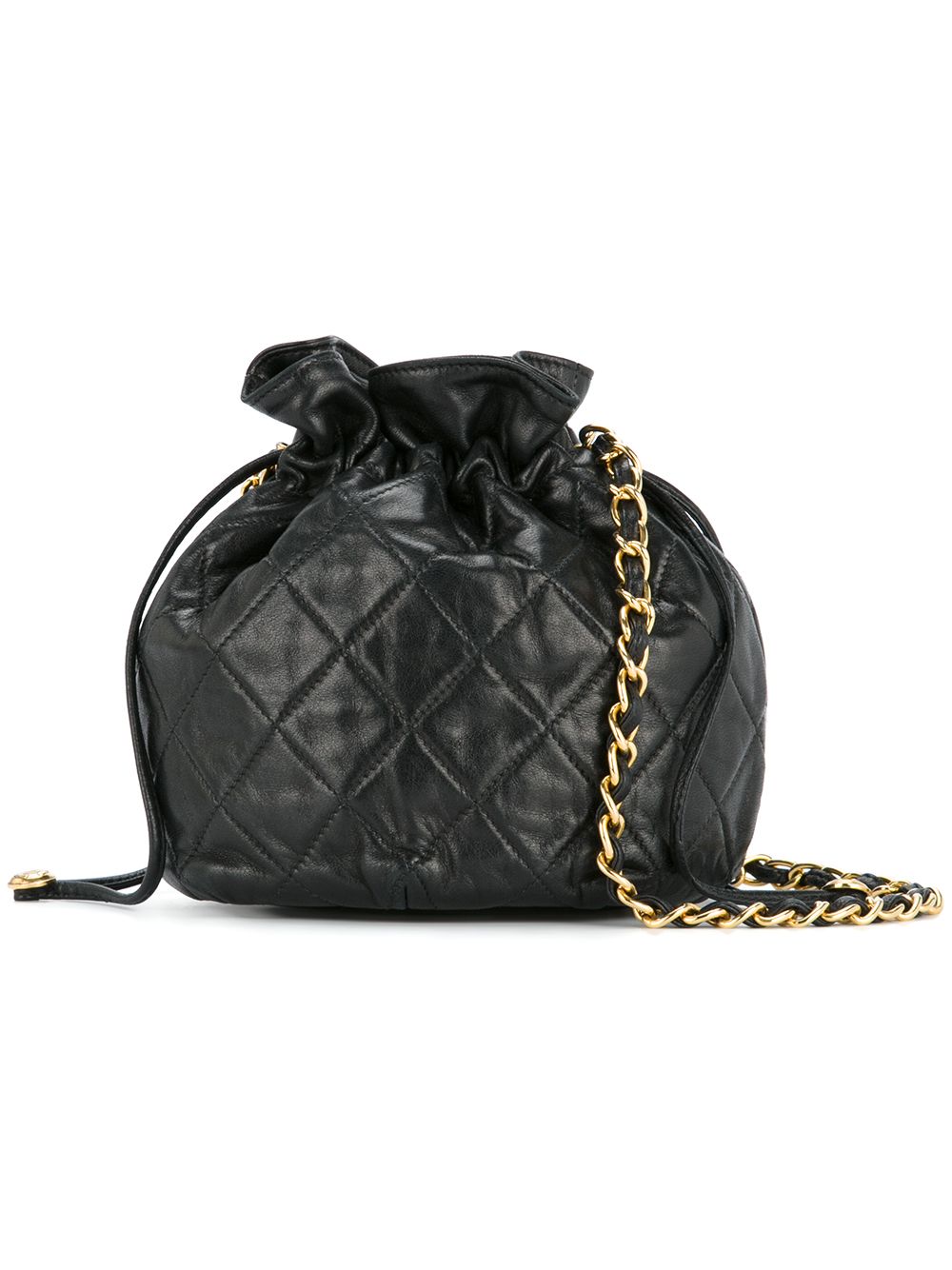 quilted CC logo shoulder bag