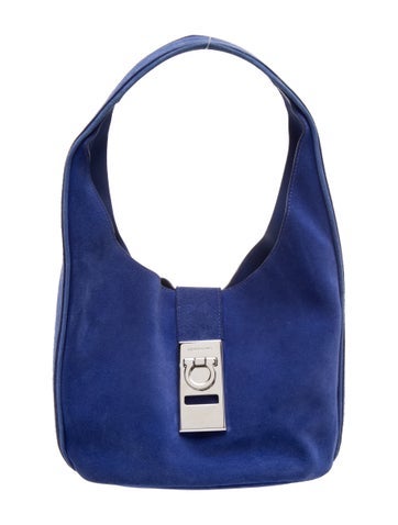 Ferragamo Suede Shoulder Bag