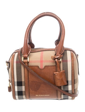 House Check Top Handle Bag