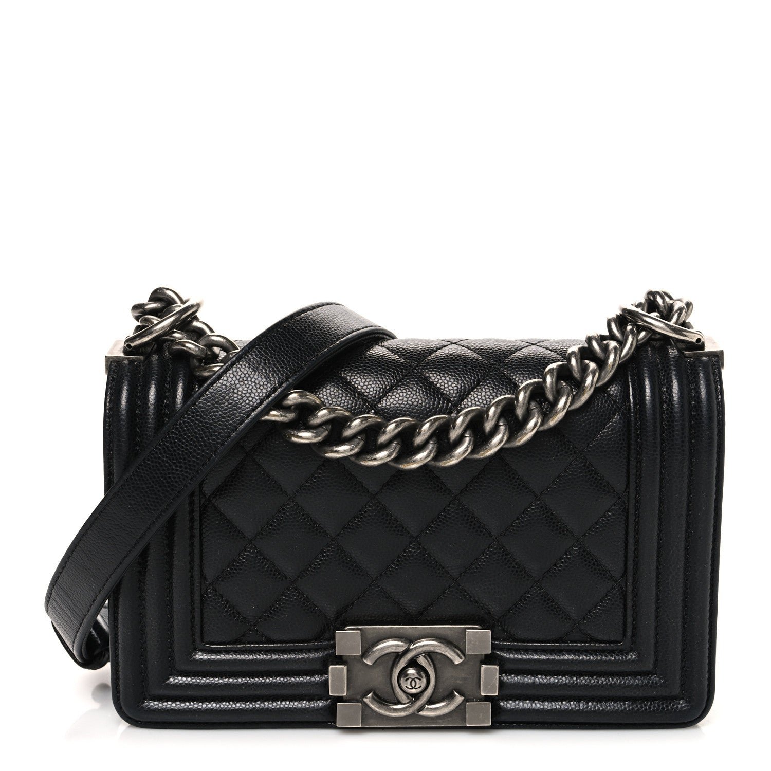 Chanel Caviar Quilted Small Boy Flap Black