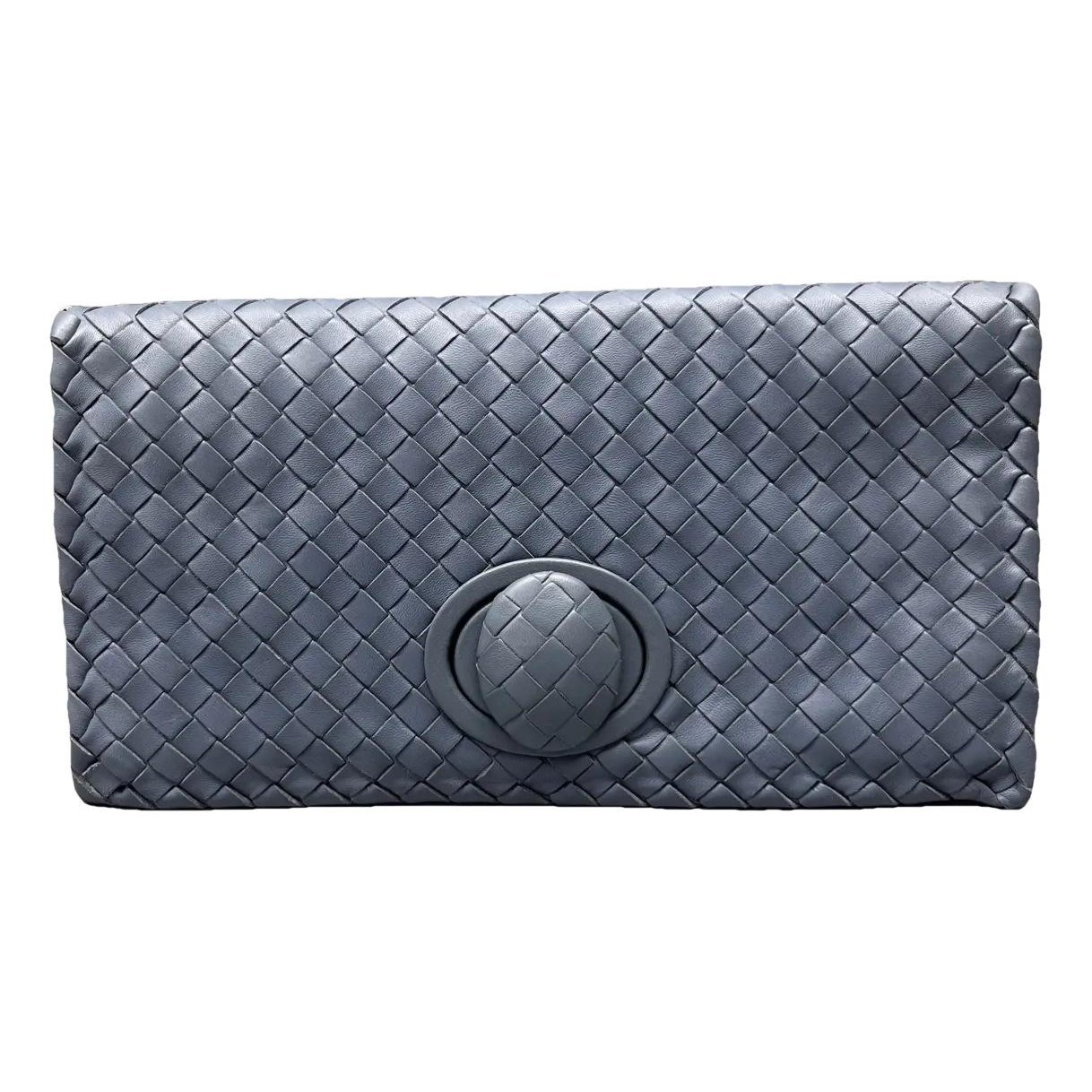 Leather clutch bag