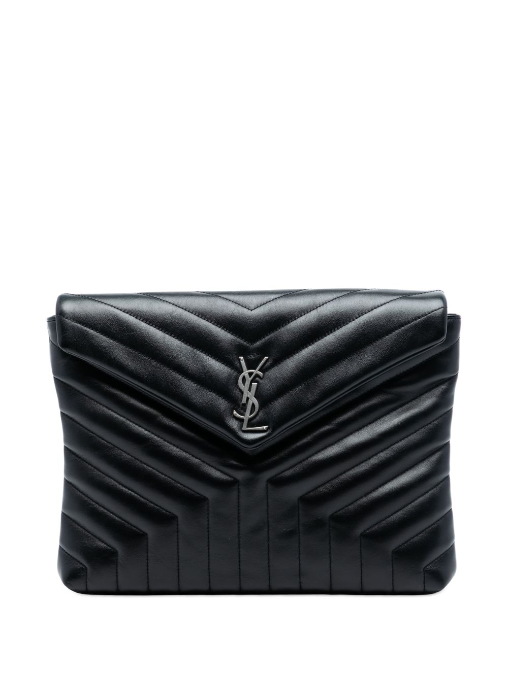 2018 Matelasse Calfskin Monogram LouLou Document clutch bag