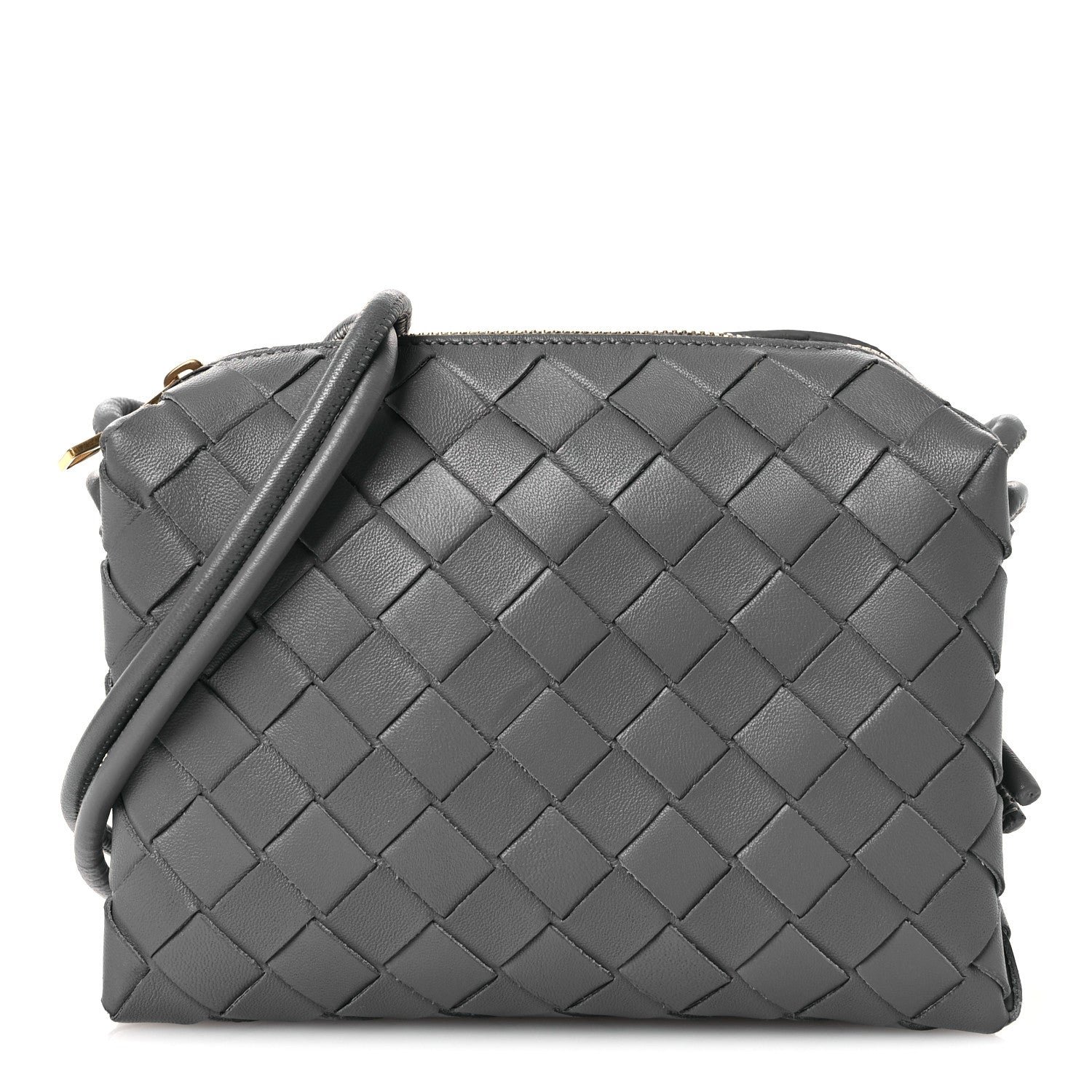 Bottega Veneta Nappa Intrecciato Mini Loop Camera Bag Thunder