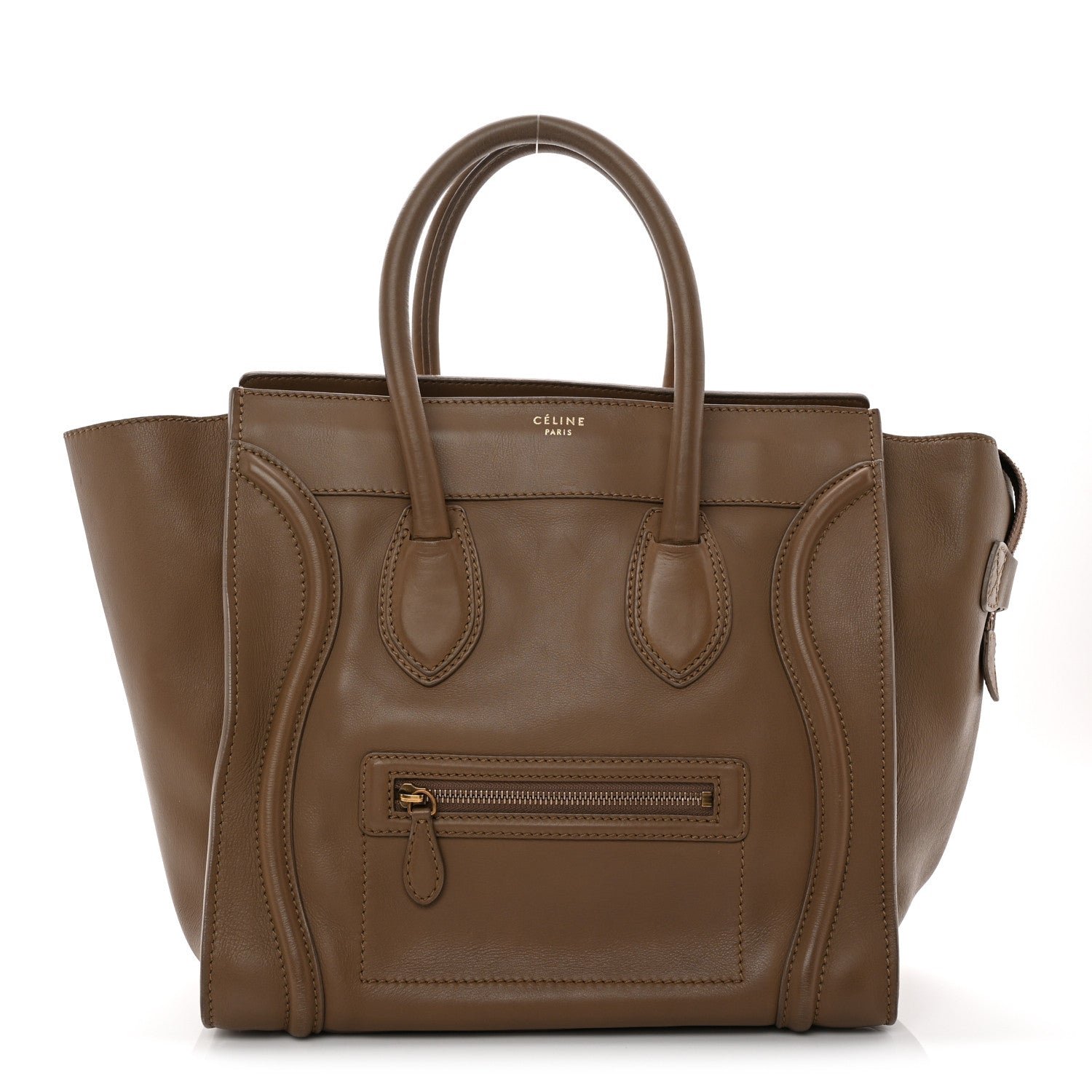 Celine Smooth Calfskin Mini Luggage Camel