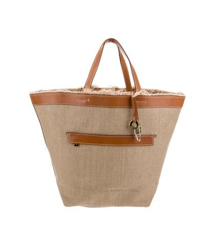 Loro Piana Piana Canvas Bucket Bag